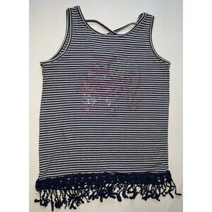 Girls Tank Top  With Bedazzled Elephant Size Large